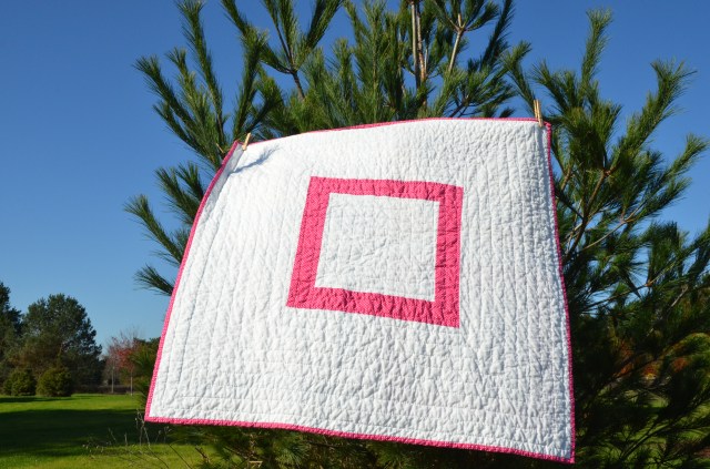 Interlocking Squares back Lilie's Quilt the back