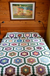Grandmother's Flower Garden quilt