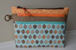 Triple zipper bag