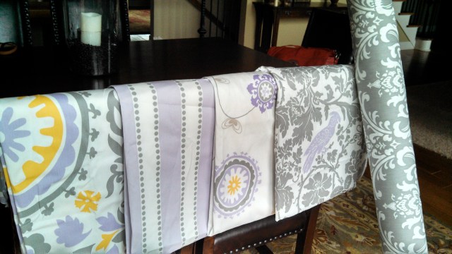 Premiere Prints wisteria and gray storm