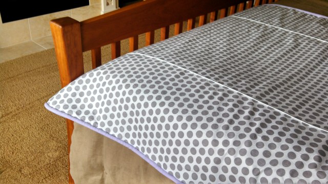 Riley Blake white with gray dots fabric