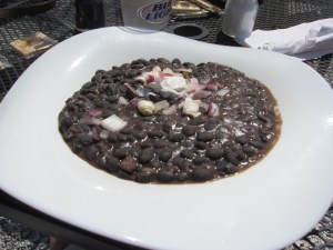 The best black bean soup on the island.
