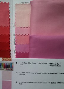 Michael Miller cotton couture pink blossom fabric to go with Liberty of London Tana Lawn