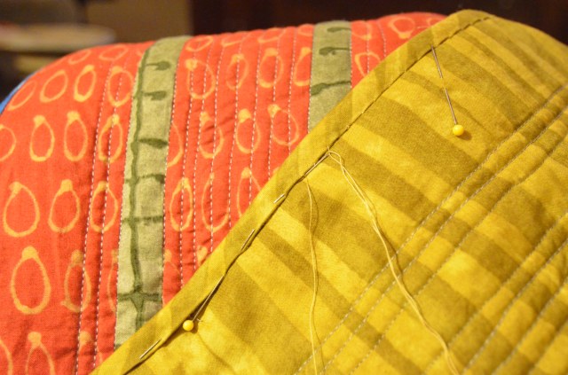 Hand Stitched binding