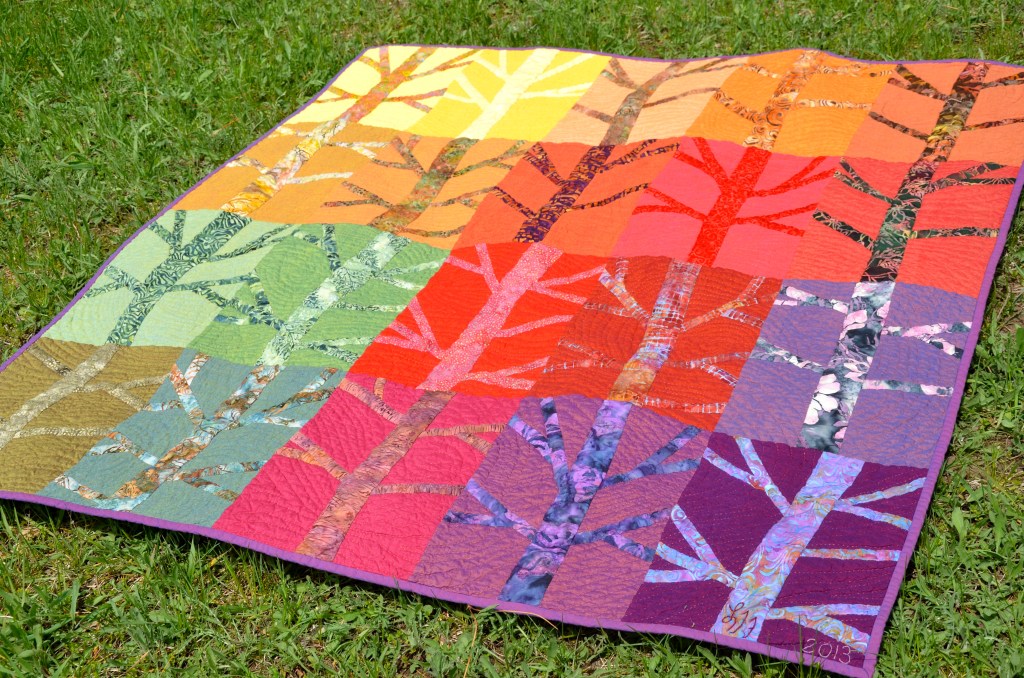 trees quilt