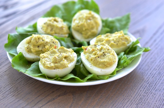 Avocado Deviled Eggs @ Sewfrench