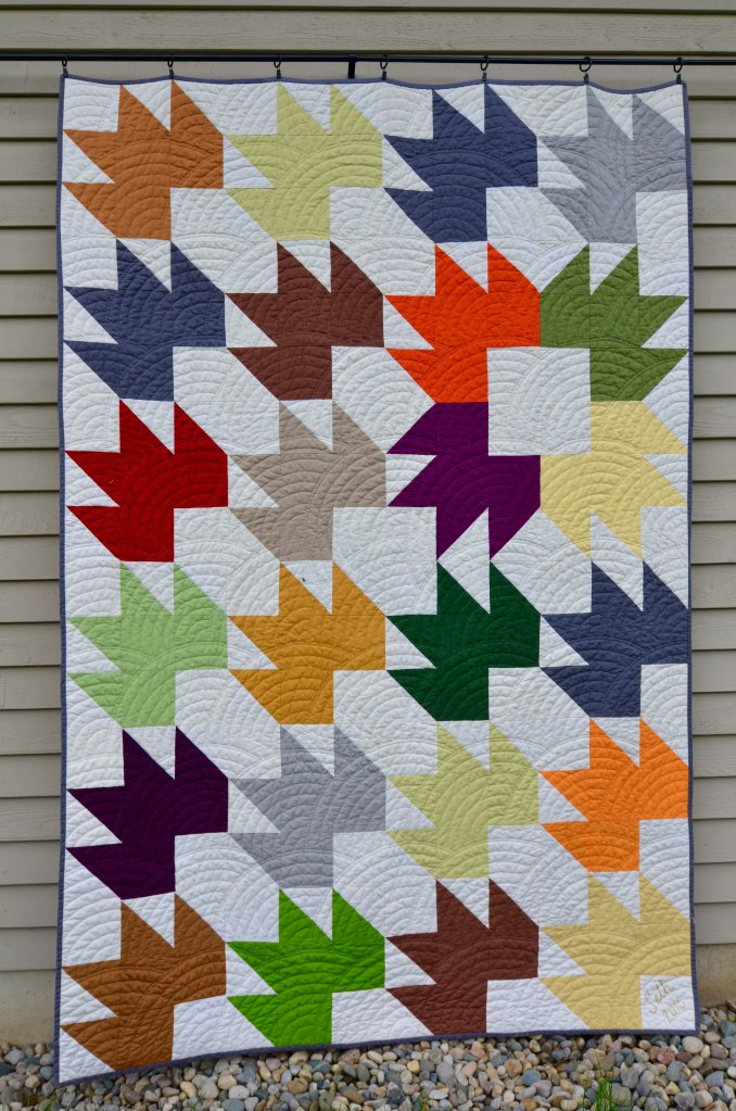 Maple Leaf quilt by Sewfrench