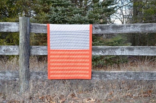 Setting Sun quilt @Sewfrench